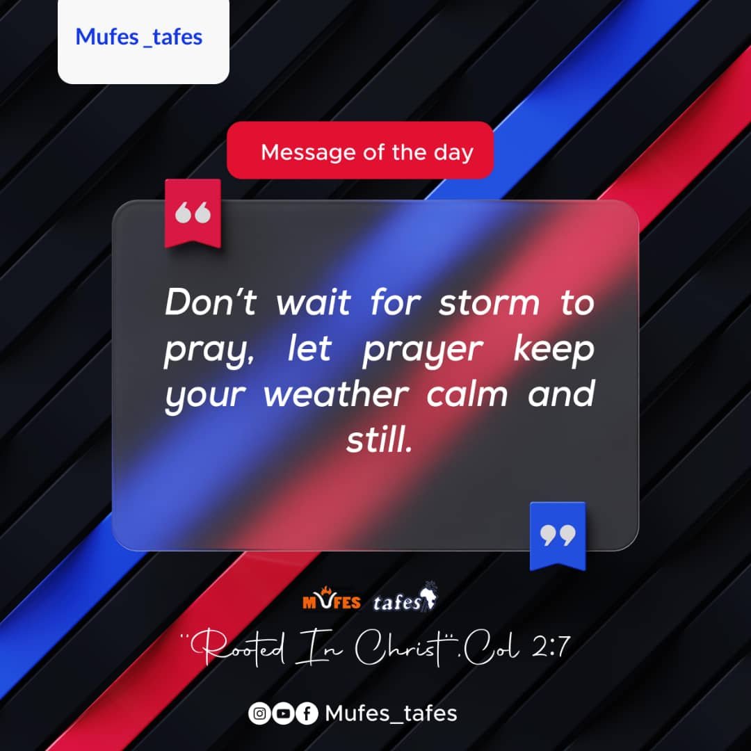 Tanzania Fellowship of Evangelical Students TAFES Muhimbili University of Health and Allied Sciences MUHAS Muhimbili University Fellowship of Evangelical Students MUFES Sermon Image